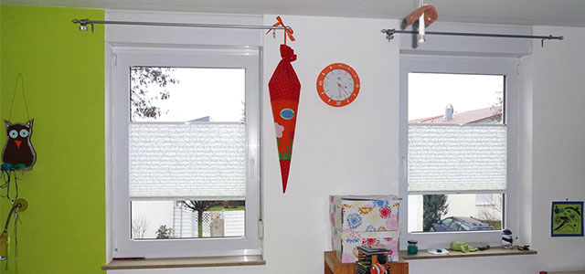 Kinderzimmer Plissee